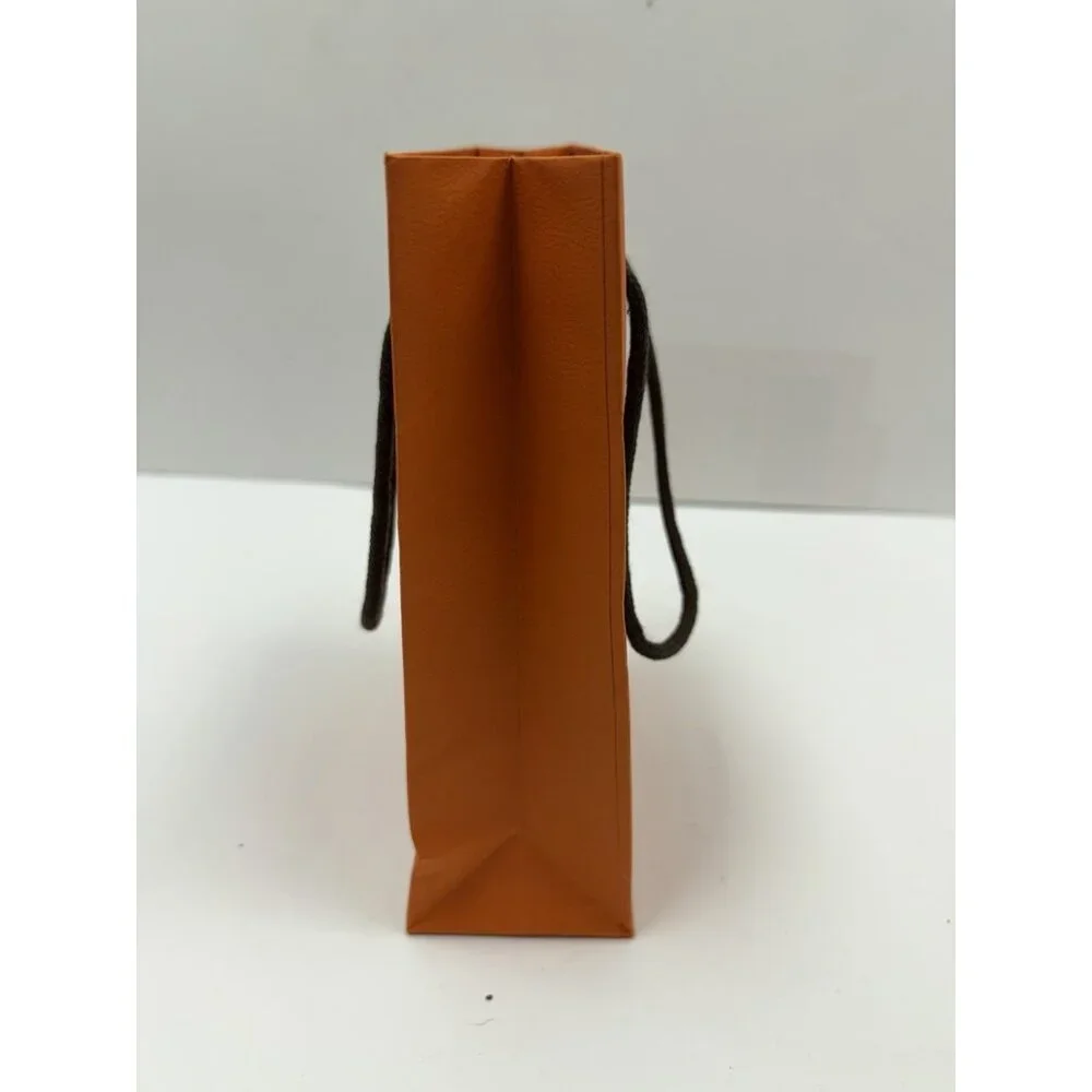 Hermes Empty Shopping Gift Bag Orange 8.5